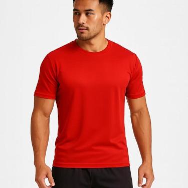 Imagem de Camiseta Masculina Basica 100% Algodão Dia a Dia, Trabalho, Treino, Academia, Corrida-Masculino