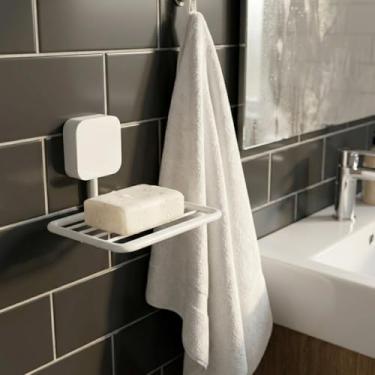 Imagem de Saboneteira Porta Sabonete Soft Sem Furo Parede 3M (Branco)