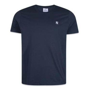 Imagem de Camiseta New Era New York Yankees Mini Bordado Azul Marinho-Masculino