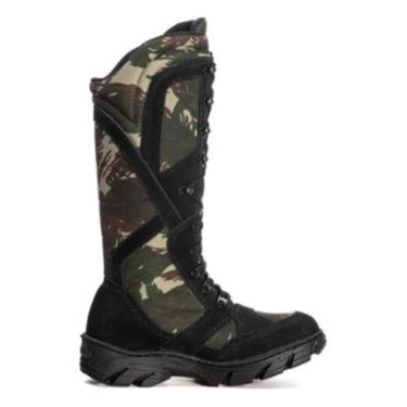 Imagem de Bota Adventure Masculina Camuflada Couro Legítimo Robusta-Masculino