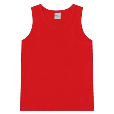 Imagem de Regata Básica Infantil Feminina Rovitex Kids Vermelho-Feminino