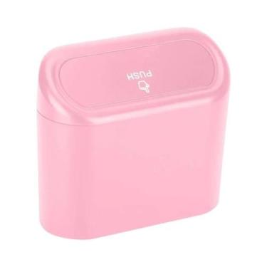 Imagem de Lixeira Suspensa Para Carro Com Tampa, Em ABS, Para Armazenamento Inte