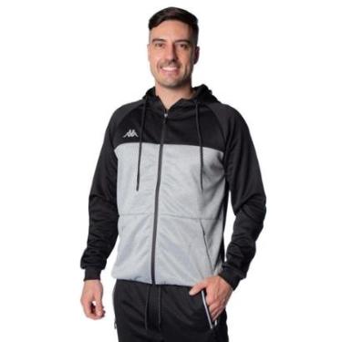Imagem de Jaqueta Masculina Kappa Skuba Sport Preto/cinza-Masculino