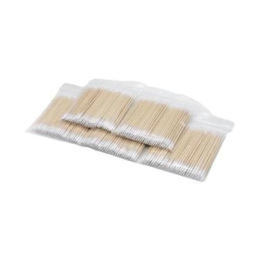 Imagem de Cotonetes Ultra-Detalhados Com Ponta De Madeira Descartáveis Para Mani