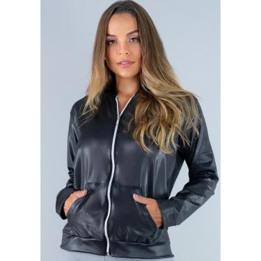 Imagem de Casaco Jaqueta Cirre Inverno Capuz Agasalho Frio Feminino-Feminino