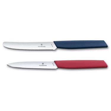 Imagem de Conjunto Facas Victorinox Swiss Modern Edição Limitada - 2 Unidades - Azul e Vermelha -...