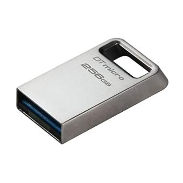 Imagem de Kingston DataTraveler Micro 256GB USB Flash Drive | Design de metal premium ultra peque...