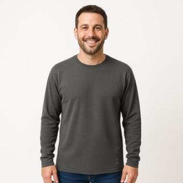 Imagem de Camiseta Manga Longa UV Cinza Fera Print-Masculino