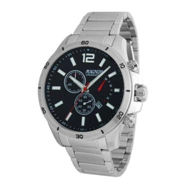 Imagem de Relógio Magnum Masculino Ref: Ma35235t Cronógrafo Prateado