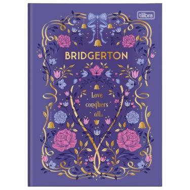 Imagem de Caderno Colegial Brochura Capa Dura Bridgerton Folhas Decoradas Super 