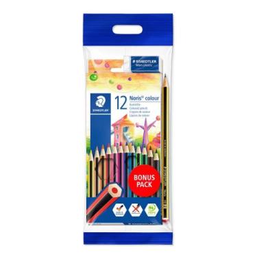 Imagem de Kit Lápis de Cor Staedtler Noris Colour 12 Cores + 2 Peças