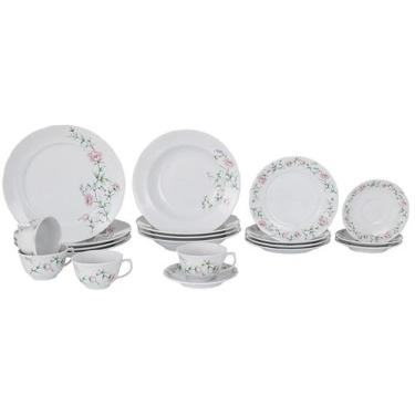 Imagem de Aparelho de Jantar 20 Peças Schmidt Redondo - Colorido Porcelana Teres