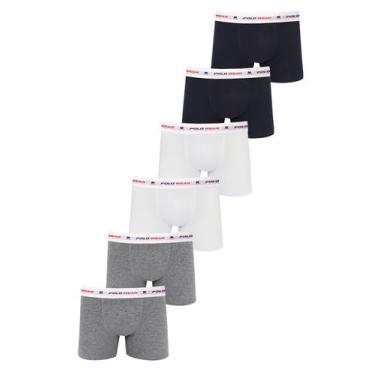 Imagem de Kit 6 Cuecas Boxer Masculino Algodão Premium Polo Wear Sortido, Sortid