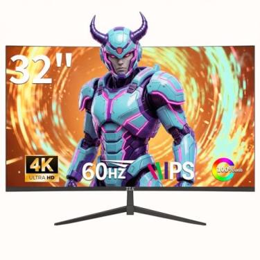 Imagem de Monitor UHD 4K de 32 polegadas (3840 x 2160), IPS, taxa de atualização de 60 Hz, 100% sRGB, AMD FreeSync, ângulo de visão de 178°, HDMI/DisplayPort, compatível com montagem VESA 100 x 100 mm
