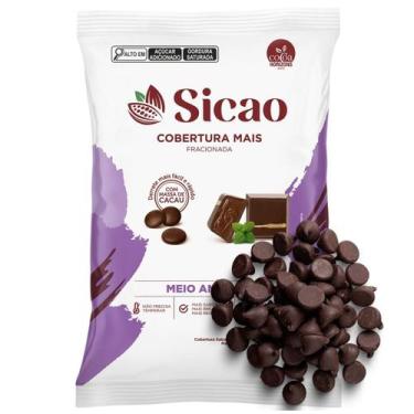 Imagem de Chocolate Em Gotas Cobertura Mais Meio Amargo 2,05 kg Sicao Recheio