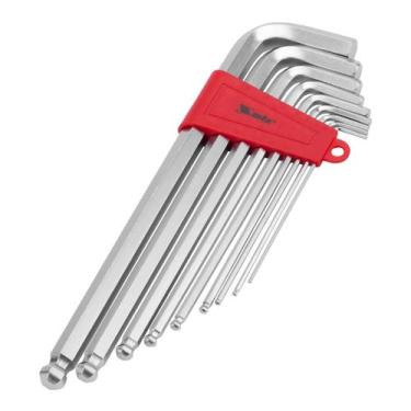 Imagem de Jogo Chave Allen Longa Abaulada CRV 9 Peças 2-12mm MTX