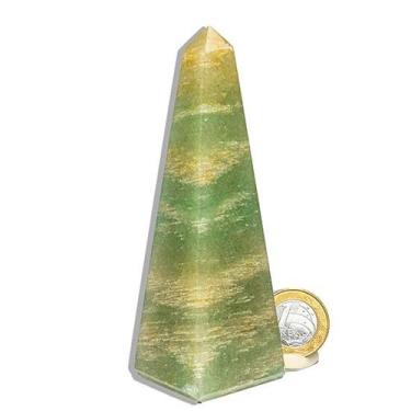 Imagem de Obelisco Onix Verde Natural 12 a 14 cm 200 a 300 g - Tipo B - Cristais