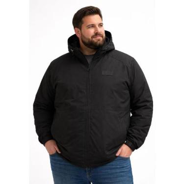Imagem de Jaqueta Masculina Red Nose Plus Size Capuz E Bolsos, Preto 9518001, G1