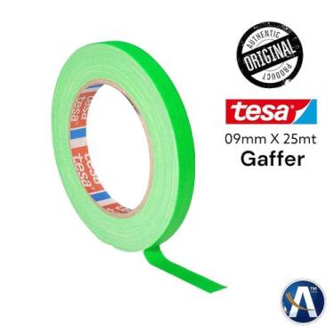 Imagem de Fita Tecido Gaffer Tape Tesa 09mm x 25m Verde Fluorescente - Ideal par