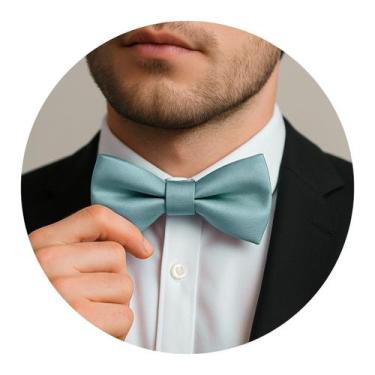 Imagem de Gravata Borboleta Verde Escura Masculina Casamento Elegante - anjo da 