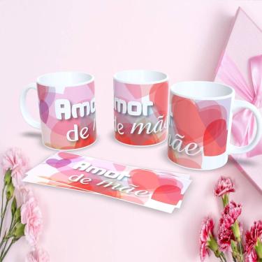 Imagem de Caneca de Porcelana 325ML Estampa 8 Personalizada Dia das Mães Presente Criativo para Café Branco Outras Marcas