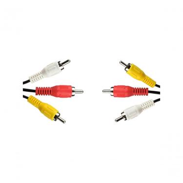Imagem de Cabo de Áudio e Vídeo C-060 3RCA X 3RCA macho-macho 1,50M Compatível com Som, Televisor...