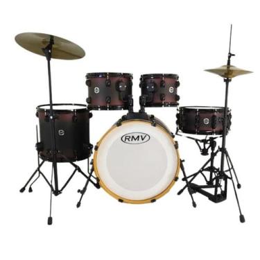 Imagem de Bateria acústica RMV Infinity Bumbo 20 Bordô
