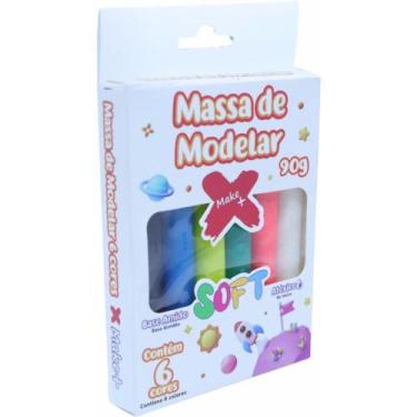 Imagem de Massa para Modelar Fofa 06 Cores 90G Pacote com 06 - Make+