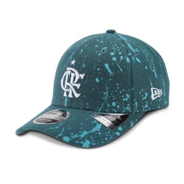 Imagem de BONE NEW ERA 9SEVENTY STRETCH SNAP LIFESTYLE FLAMENGO PAINT CRF FUTEBOL VERDE-Masculino