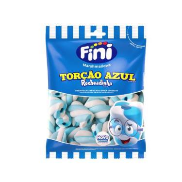 Imagem de Marshmallows Torção Recheadinho Azul 200g - Fini