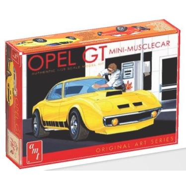 Imagem de Carro Opel Gt Amarelo 1/25 Amt 0835 - Kit para montar e pintar - Plast