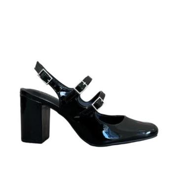 Imagem de Sapato Via Marte Scarpin Feminino 062005 Preto, 36, Preto
