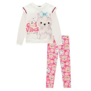 Imagem de Conjunto Infantil Blusão Moletom Legging ThermoSkin Kukiê, 8