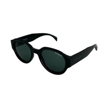 Imagem de Óculos Solar Evoke For You Ds98 A01 Preto Brilho Lente Verde, Preto