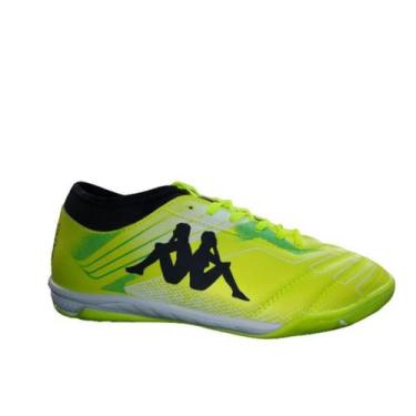 Imagem de Chuteira Tênis Masculino Futsal Kappa New Jersey F8507 , Verde limao, 