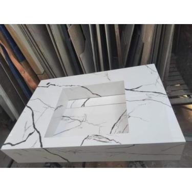 Imagem de Pia de Banheiro em Porcelanato - Porcelanato dame