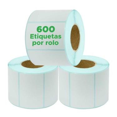 Imagem de 3x Rolos Etiqueta 60x40 Térmica para Balança Alta Qualidade - KOKAY, 3