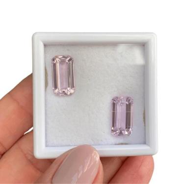 Imagem de Kunzita Baguete Retangular Par 12,72ct - ENE2ESE