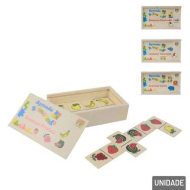 Imagem de Brinquedo Educativo Infantil Dominó Modelo Sortido - DM BRASIL