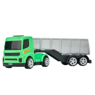 Imagem de Caminhão Basculante Carreta Grande 40cm Falcon Truckers - Caçamba Arti