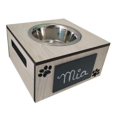 Imagem de Comedouro Lousa Individual Para Cães e Gatos Hello Pet Tokai