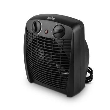Imagem de Aquecedor Elétrico Kian AQ100 Preto 1800W Portátil 2 em 1 Aquece e Ven