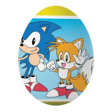 Imagem de Bala Explosiva em Pó Sonic com Ovo Surpresa Sabor Morango Sem Açúcar 2