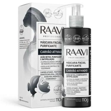 Imagem de Máscaras Faciais Revitaliza Rejuvenesce Purifica Raavi - CARVÃO ATIVAD