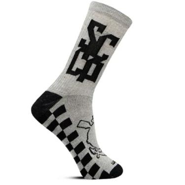 Imagem de Meia Rikam Masculina Corinthians Confortável Cano Médio Algodão 65600,