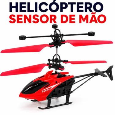 Imagem de Helicoptero Voador Drone Sensor A Mao Brinquedo Recarregavel Cores Sor