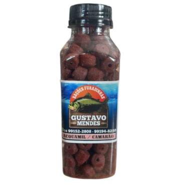 Imagem de Ração furadinha gustavo mendes (acquamil) sabor:camarão