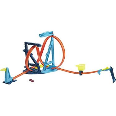 Imagem de Mattel Hot Wheels Track Builder Kit Infinity Loop, Azul e Laranja