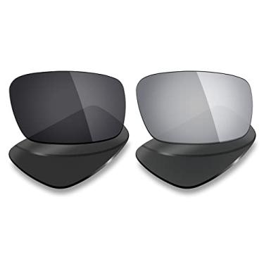 Imagem de 2 pares de lentes polarizadas de substituição da Mryok para óculos de sol Oakley Chainlink – Opções