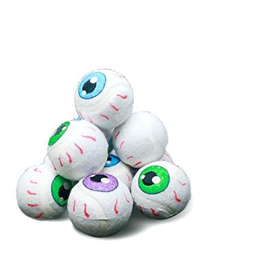 Imagem de Mondon Bolas de tênis para cães de estimação de 6,6 cm de qualidade para cães grandes, médios e pequenos, pacote com 12 bolas para treinamento, brincar, exercícios e buscar - borracha natural e não tóxica | Durável e segura